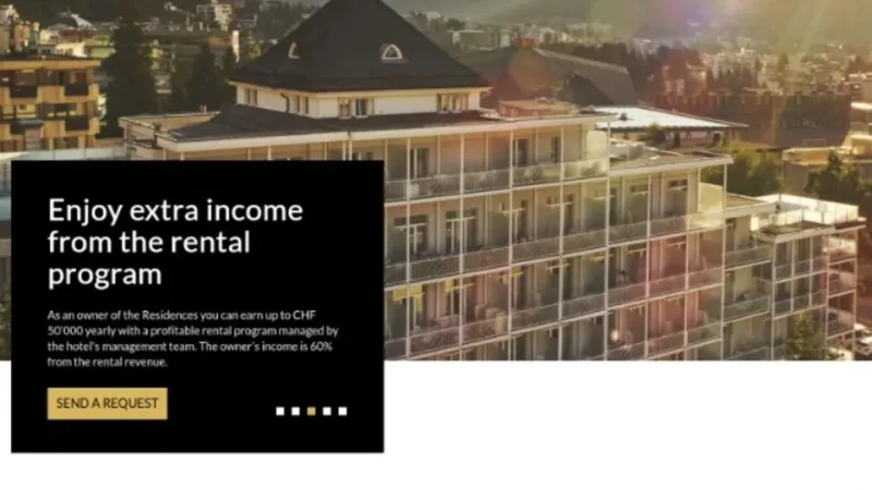 Residences Davos apartments portal on MODX