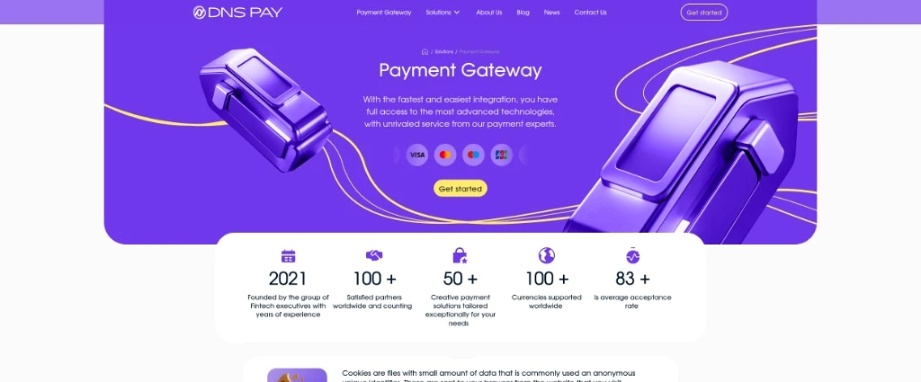 Головний екран DNS PAY Payment Gateway зі статистикою