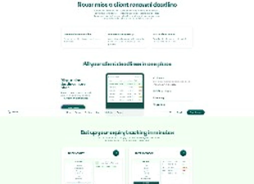 Дашборд Duvento зі списком клієнтів та дедлайнами