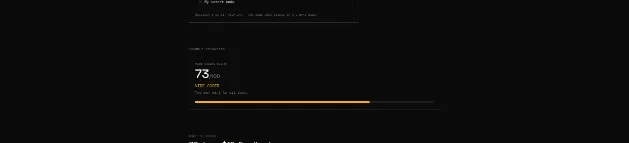 Екран результату NVBCD зі score 73/100